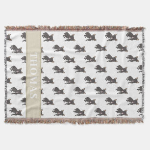 Personalised Frenchie (Black Brindle) Baby Blanket