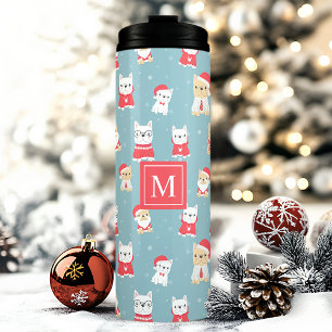 Personalised Frenchie Christmas Thermal Tumbler