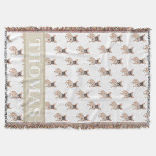 Personalised Frenchie (Masked) Throw Blanket