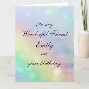 Personalised Friend Birthday Card