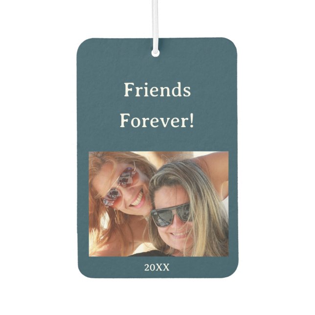 Personalised Friends Forever with Images Car Air Freshener (Front)