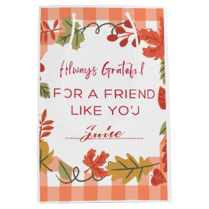Personalised Friendsgiving Dinner Party Medium Gift Bag