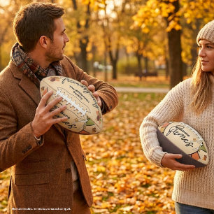 Personalised Friendsgiving Keepsake Football American Football