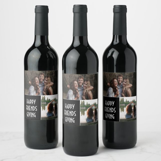 Personalised Friendsgiving Wine Label (Bottles)
