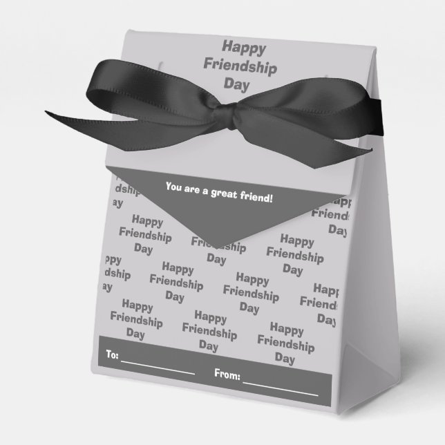 Personalised Friendship Day Favour Box (Front Side)
