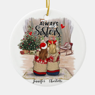 Personalised Friendship Ornaments for Sisters