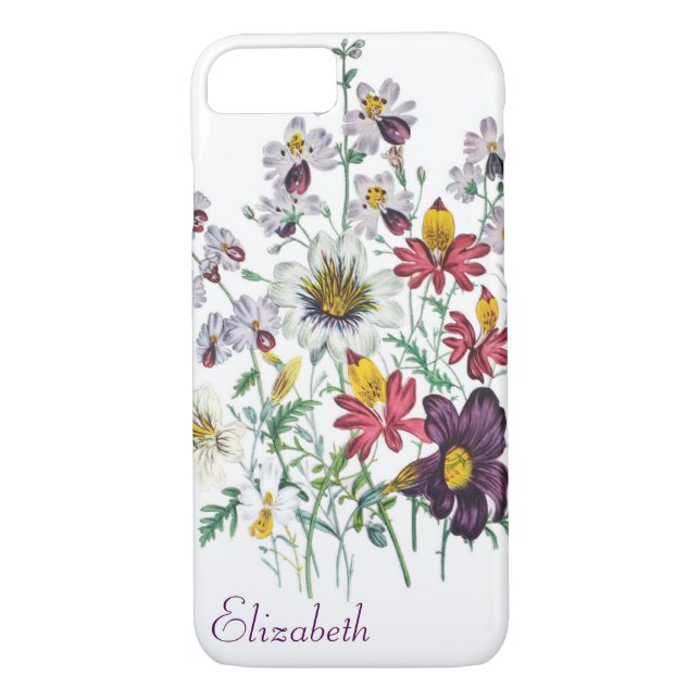 Personalised Fringeflowers/Velvet Trumpet Flowers Case-Mate iPhone Case (Back)