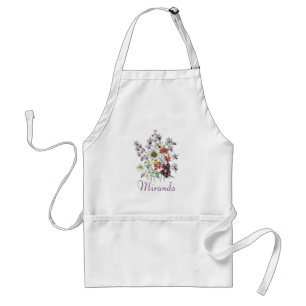 Personalised Fringeflowers/Velvet Trumpet Flowers Standard Apron