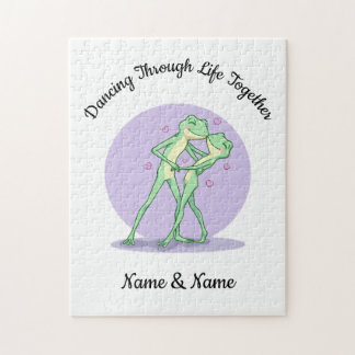 Personalised Frog Couple Puzzle