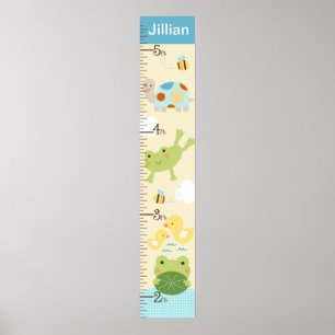 Personalised Frog in the Pond/Turtle Growth Chart
