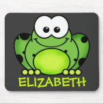 Personalised Frog Mousepad<br><div class="desc">Super cute personalised frog mousepad.</div>