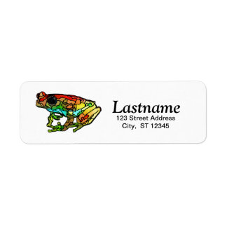Personalised Frog Return Address Labels