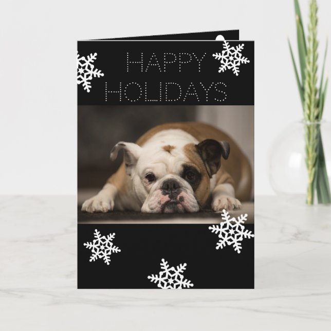 Personalised From Dog Christmas Holiday Card (Front)