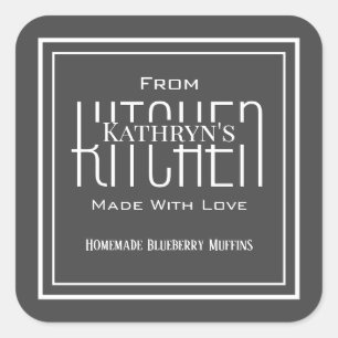 Personalised "From Kitchen" Homemade Food Label