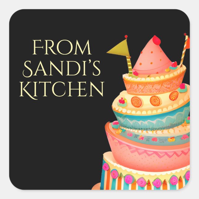 Personalised From kitchen of stickers (Front)