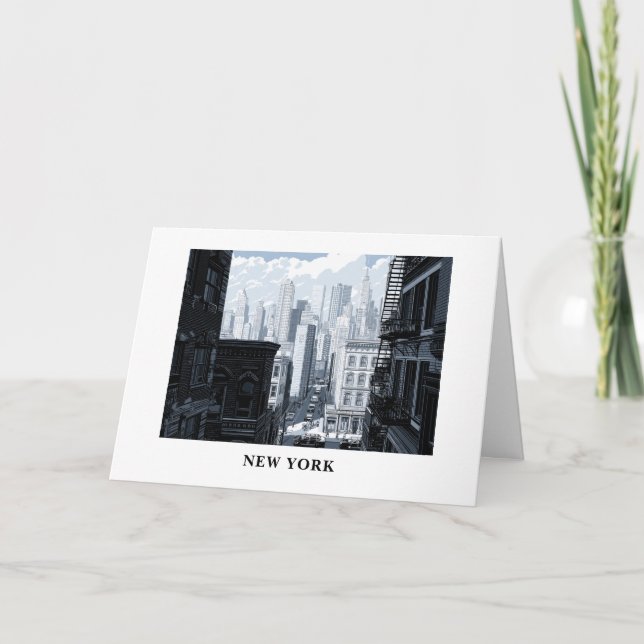 Personalised From New York Greeting card (Front)