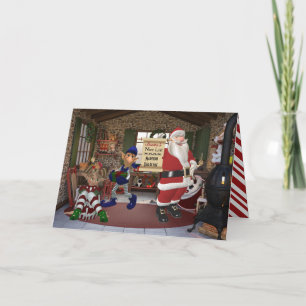 Personalised From Santa's Workshop Holiday Card