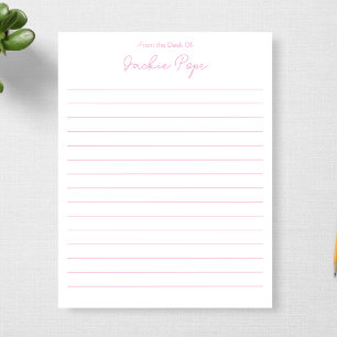 Personalised From the Desk Of 1st Anniversary Gift Notepad