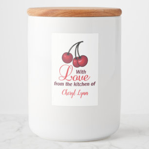 Personalised From the Kitchen of Food Label