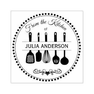 Personalised From the Kitchen Wood Stamp