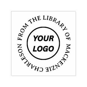 Personalised From the Library of Monogram Book Sel Self-inking Stamp