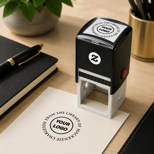 Personalised From the Library of Monogram Book Sel Self-inking Stamp (Creator Uploaded)