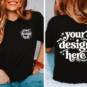 Personalised Front & Back Design Custom Logo T-Shirt