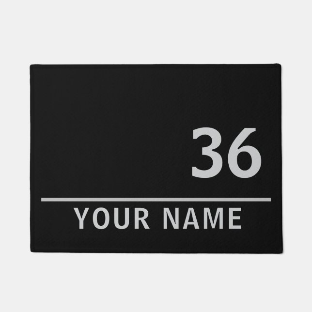 Personalised Front Door Mat Custom Printed Gift (Front)