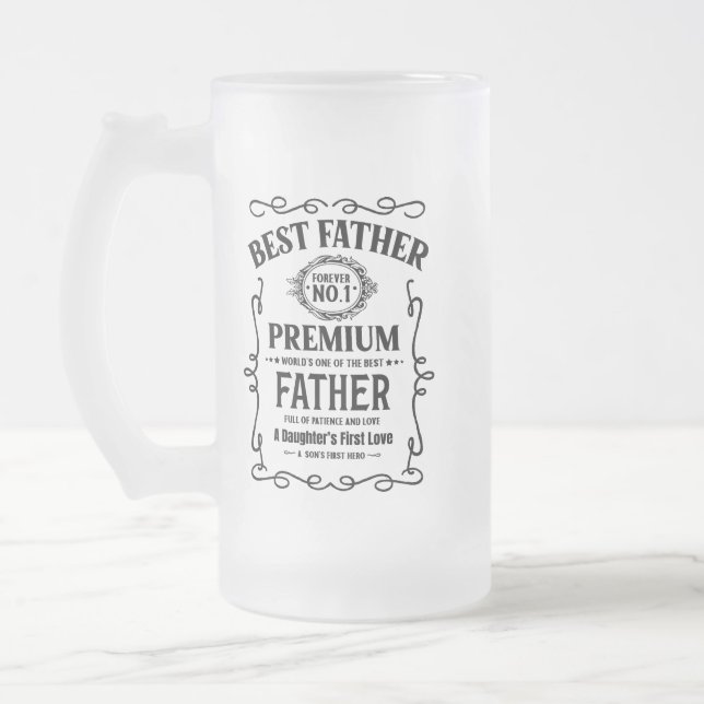 Personalised Frosted Beer Mug (Left)