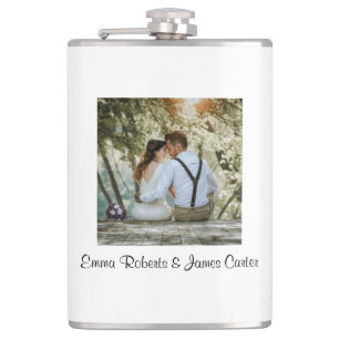 Personalised Frosted Beer & Wine Flask