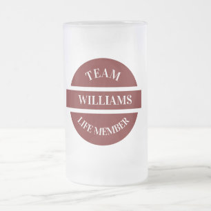 Personalised Frosted Glass Beer Mug