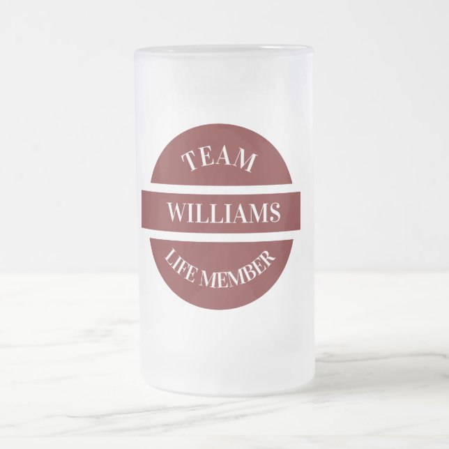 Personalised Frosted Glass Beer Mug (Center)