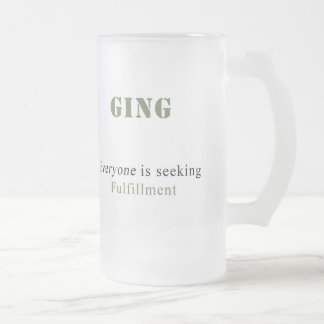 Personalised Frosted Mug