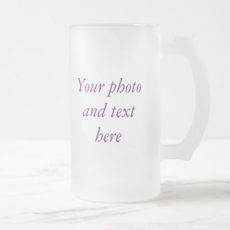 Personalised frosted mug