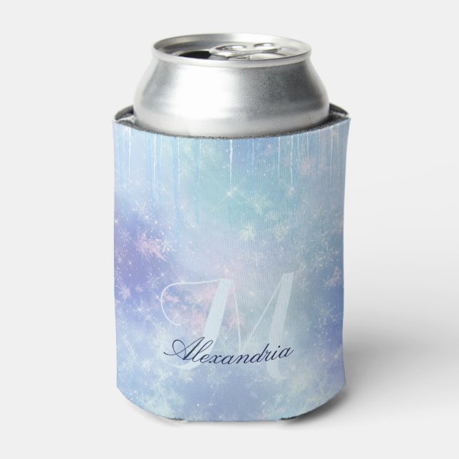 Personalised Frozen Icicles Can Cooler (Can Front)
