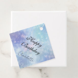 Personalised Frozen Icicles Favour Tags