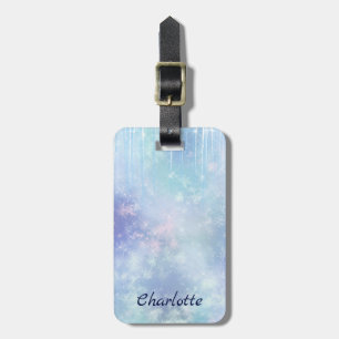 Personalised Frozen Icicles Luggage Tag