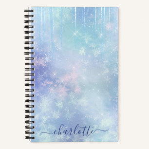Personalised Frozen Icicles Notebook