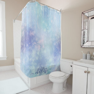 Personalised Frozen Icicles Shower Curtain
