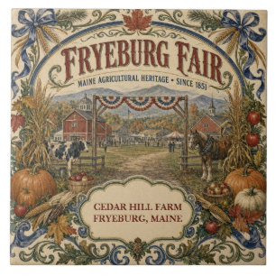 Personalised Fryeburg Fair Since 1851 Maine Tile