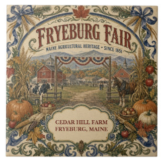 Personalised Fryeburg Fair Since 1851 Maine Tile