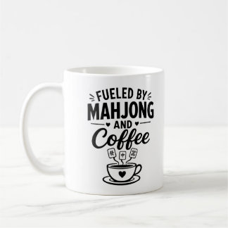 Personalised Fuelled by Mahjong & Coffee Photo Mug