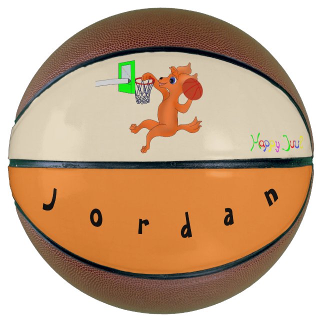Personalised Fullsize Basketball- Happy Basketball (Front)