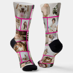 Personalised Fun 16  Photo Template Socks
