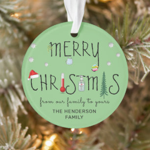Personalised Fun 2020 Covid Christmas Tree Ornament