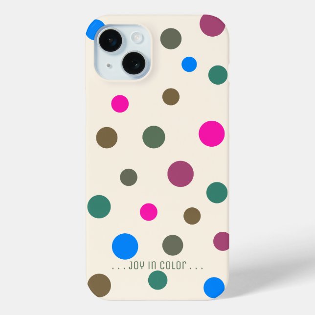 Personalised Fun and Elegant Colourful Circles  Case-Mate iPhone Case (Back)