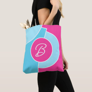 Personalised Fun Chic Abstract Circles Art Pattern Tote Bag