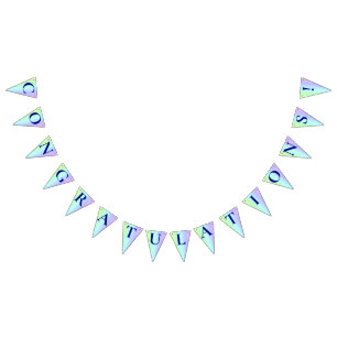 Personalised Fun, Colourful Rainbow Congratulation Bunting