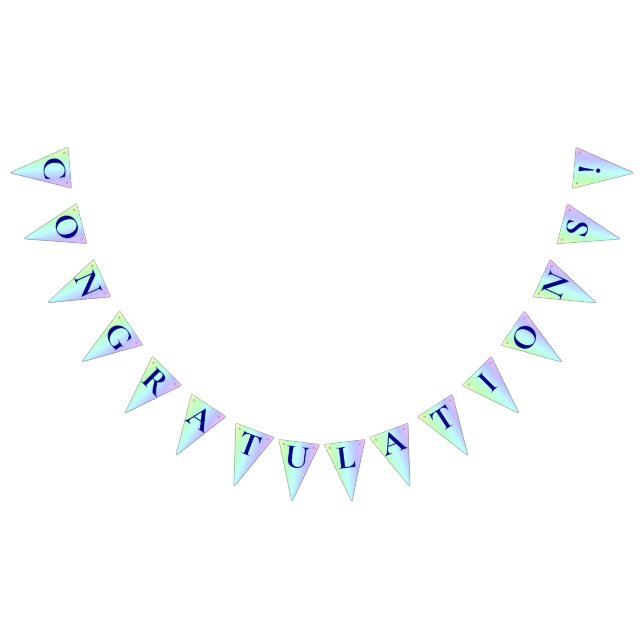 Personalised Fun, Colourful Rainbow Congratulation Bunting (All)