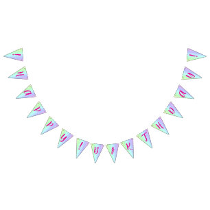 Personalised Fun, Colourful Rainbow Happy Birthday Bunting